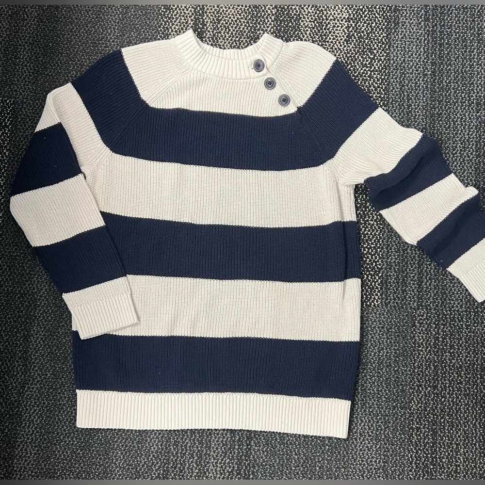 Girls Zara Knitted Striped Sweater Size 11-12